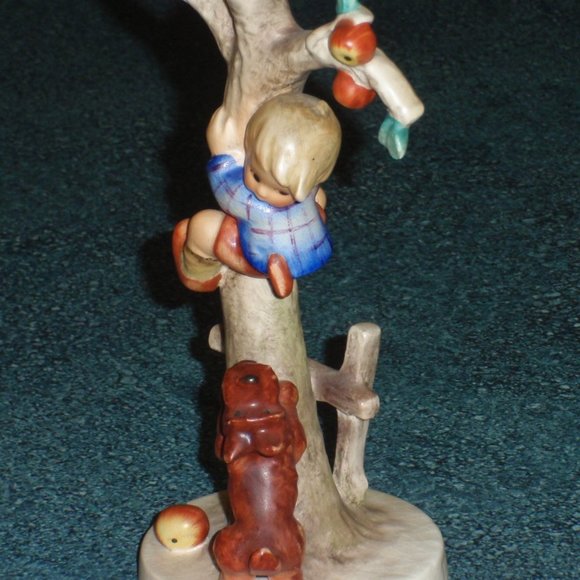 "Culprits" Goebel Hummel Figurine #56/A TMK3 Boy In Apple Tree With Dog - CUTE! - Picture 3 of 10